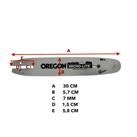 ESPADA MOTOSIERRA OREGON 3/8" LP 1,1 mm (0,043") 40E
