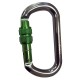 MOSQUETON SIMETRICO YOKE ROSCA ALU 23KN EN362