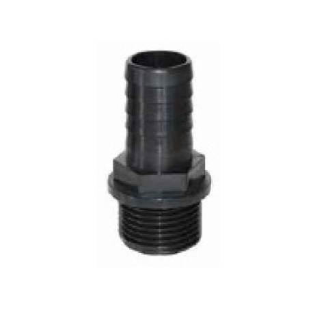 RACOR PORTAMANGUERA RECTO ROSCA MACHO 3/4''Ø25MM