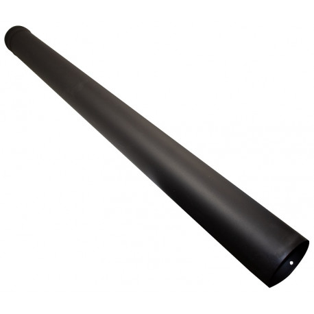 TUBO RECTO Ø80X1000MM ESTUFA NEGRO