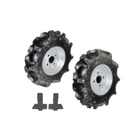 KIT RUEDAS NEUMATICAS SR-70 3.50-6 CON MANGONES