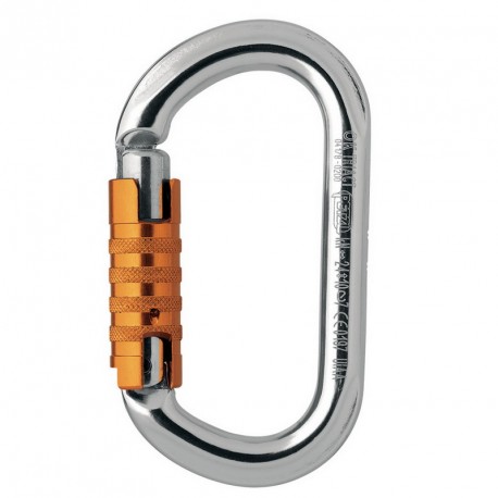 MOSQUETON SIMETRICO OK BALL-LOCK GRIS 25KN 75G EN362